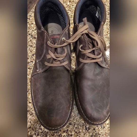 Clarks Dark Brown Chukka Boots main image 5